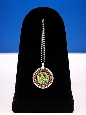 Om Sterling Silver Pendant