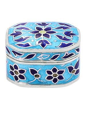 Floral Design Sterling Silver Box