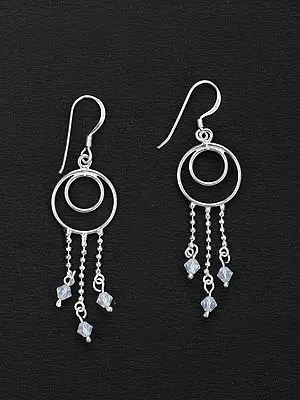 Stylish Double Hoop Drop Earring