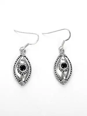 Marquise Shape Sterling Silver Earring