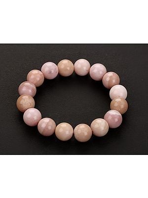 Beaded Pink Opal Bracelet