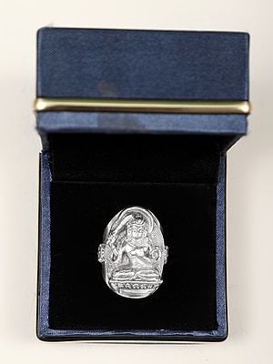 Tibetan Manjushri Buddha Sterling Silver Ring