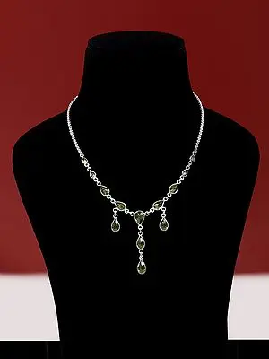 Beautiful Faceted Peridot Necklace