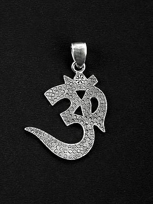 Om Symbol Sterling Silver Pendant | Jewelry with Hindu Icons