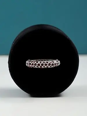 Beautiful Garnet Eternity Ring