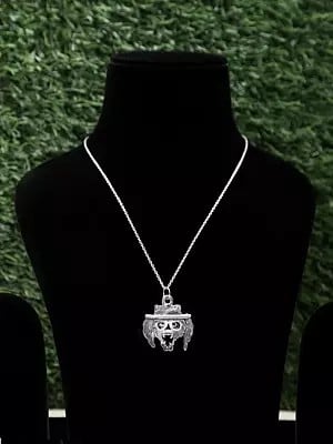 Sterling Silver Skull with Hat Pendant