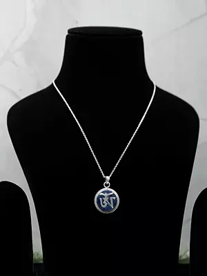 Sterling Silver Tibetan Om Pendant