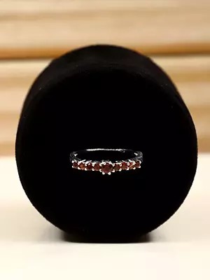 Beautiful Sterling Silver Ring with Garnet Gemstone