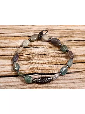 Sterling Silver Bracelet with Multiple Gemstones