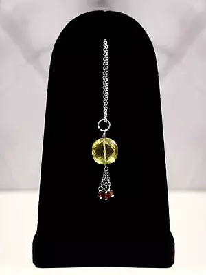Citrine and Garnet Gemstone Pendant