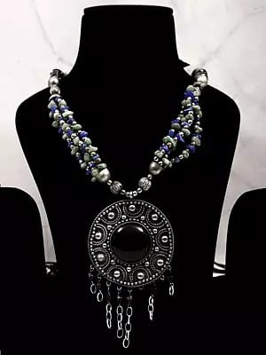 Long Necklace with Gemstone | Indian Gemstone Jewelry