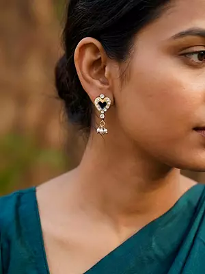 Heart Shaped Earrings | Indian Fashion Jewelry