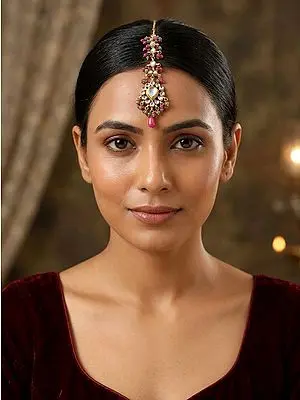 Stone Studded Fashion Maang Tikka | Indian Fashion Jewelry