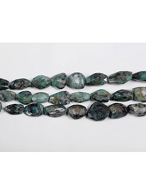 Faceted Emerald Stone Nuggets (Price of 1 String) | Gemstone Beads