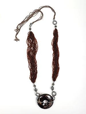 Long Necklace with Beads | Indian Fashion Jewelry