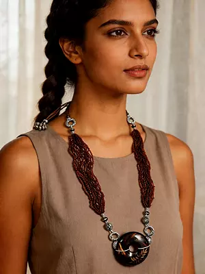 Long Necklace with Beads | Indian Fashion Jewelry