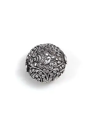 Conch with Flower Design Sterling Silver Bead