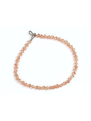 Square-cut Design Crystal Beads Bracelet