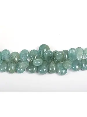 Chalcedony Plain Briolette (Price of 1 String)