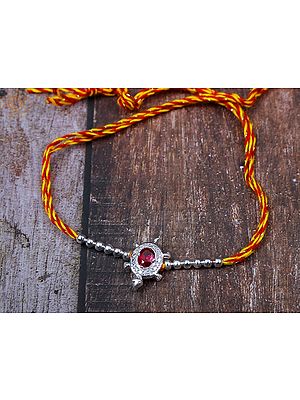 92.5% Sterling Silver Beautiful Tortoise Rakhi