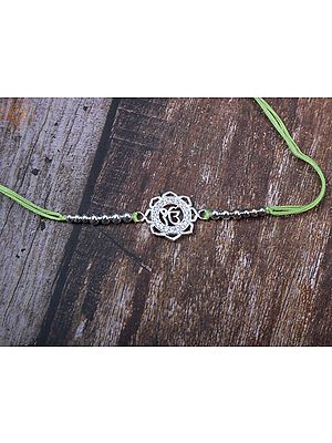 Sterling Silver Ek Onkar Symbol Rakhi