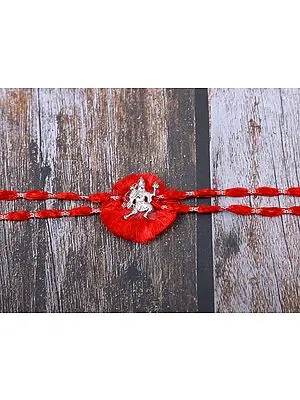 92.5% Sterling Silver Lord Hanuman Rakhi