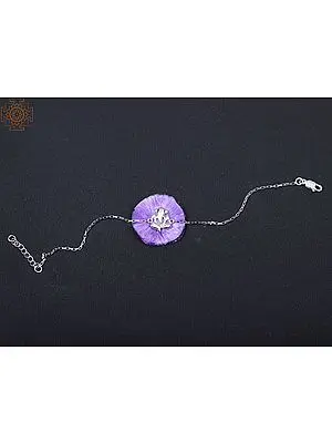 92.5% Sterling Silver Lord Ganesha Rakhi Bracelet