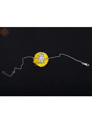 92.5% Sterling Silver Radha Krishna Rakhi Bracelet