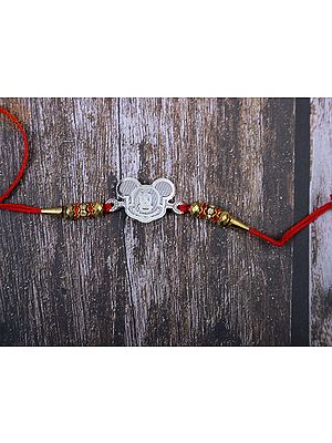 92.5% Sterling Silver Mickey Mouse Rakhi