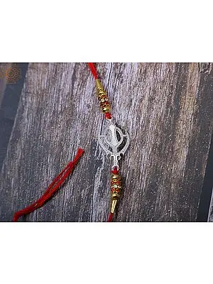 92.5% Sterling Silver Khanda Rakhi