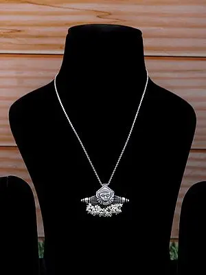 Devi Mask Sterling Silver Pendant