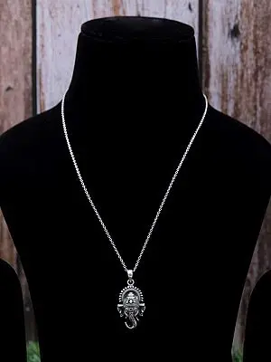 Sterling Silver Lord Ganesha Pendant