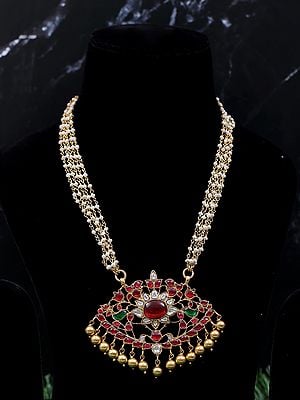 Multi Stone Fashion Necklace