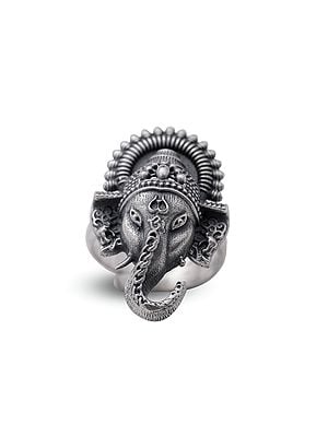 Sterling Silver Lord Ganesha Ring