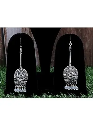 Sterling Silver Lord Ganesha Earring