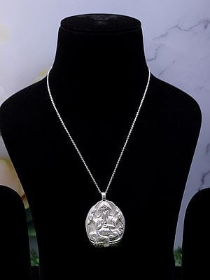 Browse from Our Large Collection of Stylish Aesthetic Sterling Silver Pendants Only at Exotic India
