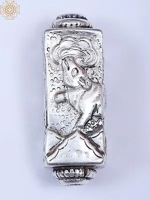 Sterling Silver Square Tube Bead
