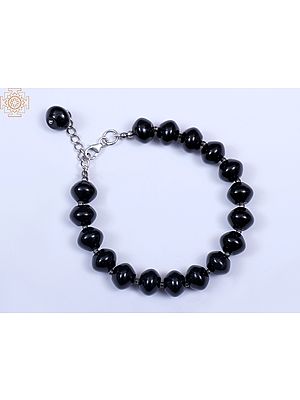 Black Onyx Gemstone Bracelet | Sterling Silver Bracelets