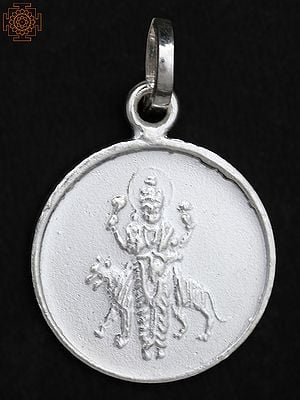 Maa Durga Pendant with Budh Yantra on Reverse Side