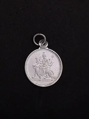 Maa Durga Pendant with Yantra on Reverse Side