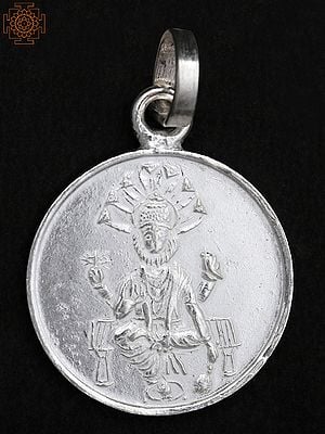 Lord Narasimha Pendant with Shri Narasimha Yantra on Reverse Side