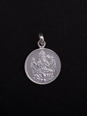 Moon God Pendant with Chandra Yantra on the Reverse Side