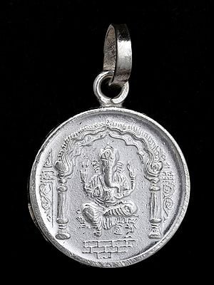 Lord Ganesha Pendant with Ganesha Yantra on Reverse Side