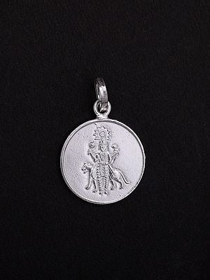 Maa Durga Pendant with Yantra on Reverse Side