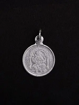 Lord Ganesha Pendant with Kubera on Reverse Side