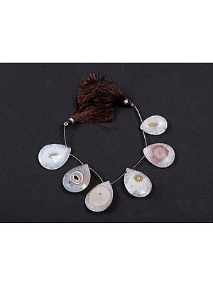 White Agate Stone Nuggets (Price of 1 String)