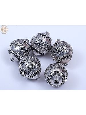 Sterling Silver Beads (5 Pieces )