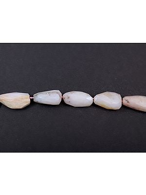 Pink Opal Faceted Nuggets (Price of 1 String)