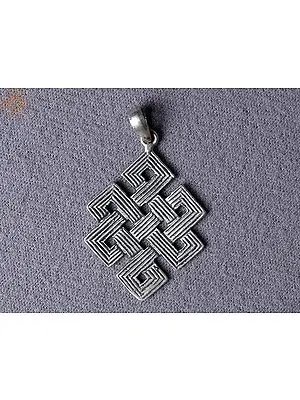 Silver Boundless Knot | Endless Knot Pendant from Nepal