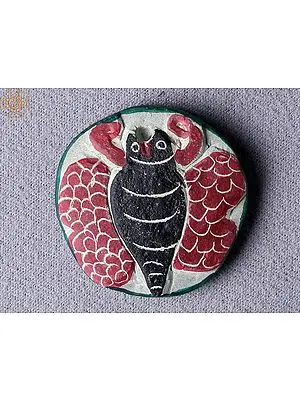 Red Wing Butterfly Stone Pendant from Nepal